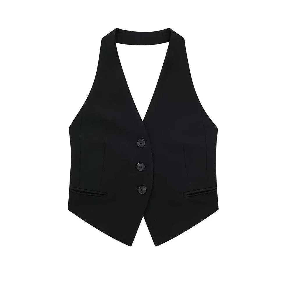 Colete Alfaiataria Feminino Preto Zarifa - ZARIF