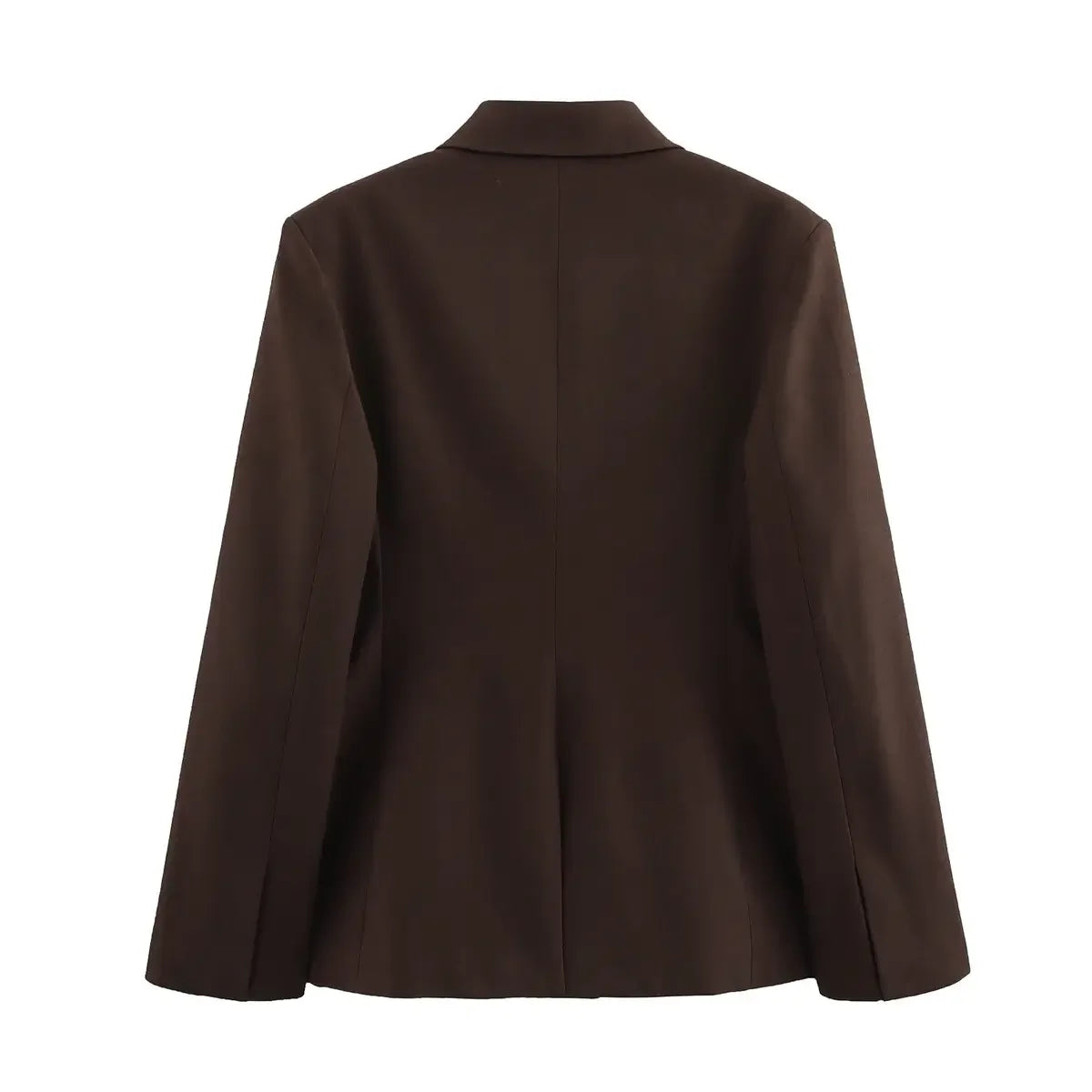 Blazer Feminino Alfaiataria Marrom Camila - ZARIF, vista traseira