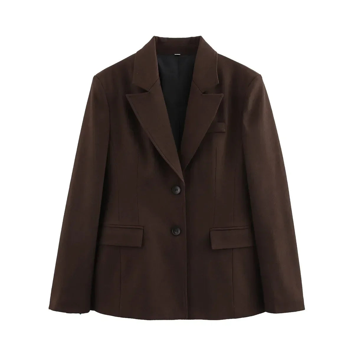 Blazer Feminino Alfaiataria Marrom Camila - ZARIF