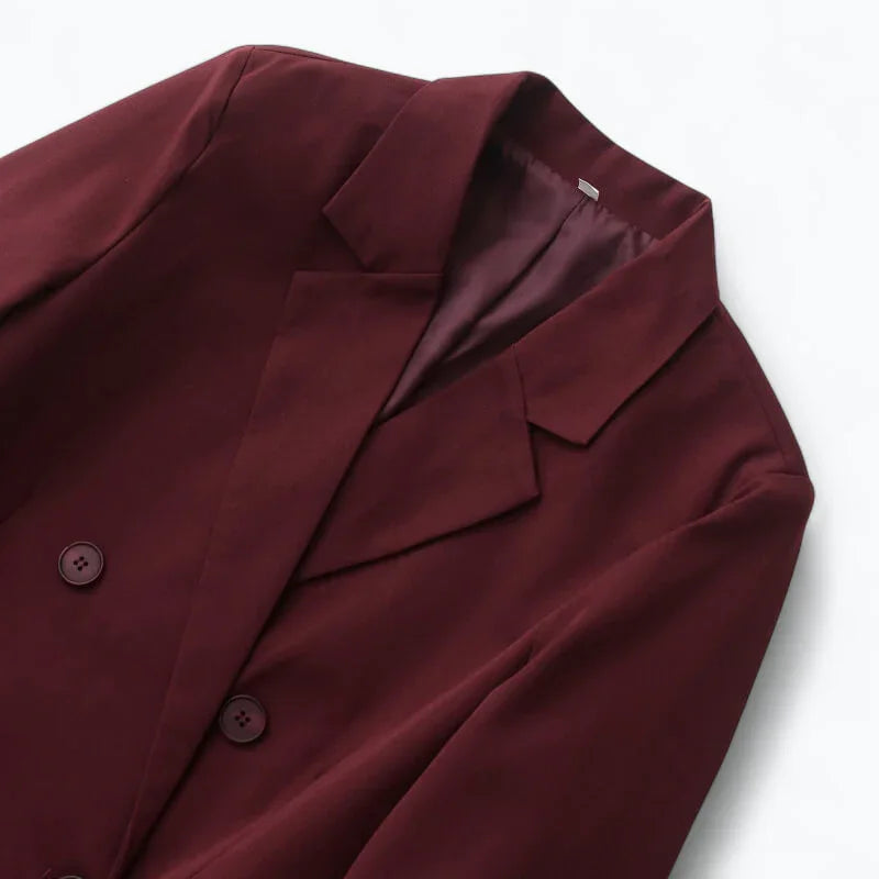 Blazer Feminino Alfaiataria Vermelho Eloá - ZARIF, zoom na parte superior frontal
