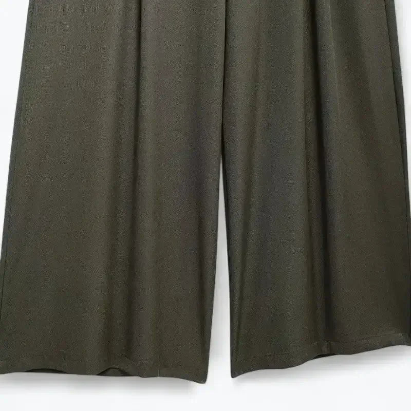 Calça Pantalona Alfaiataria Verde Esme - ZARIF vista inferior frontal