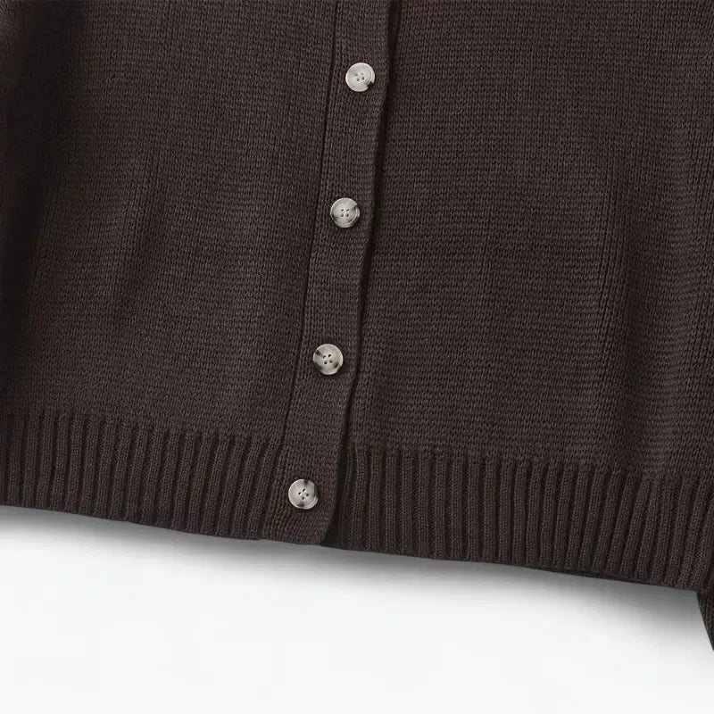 Cardigan Feminino Marrom Giselle