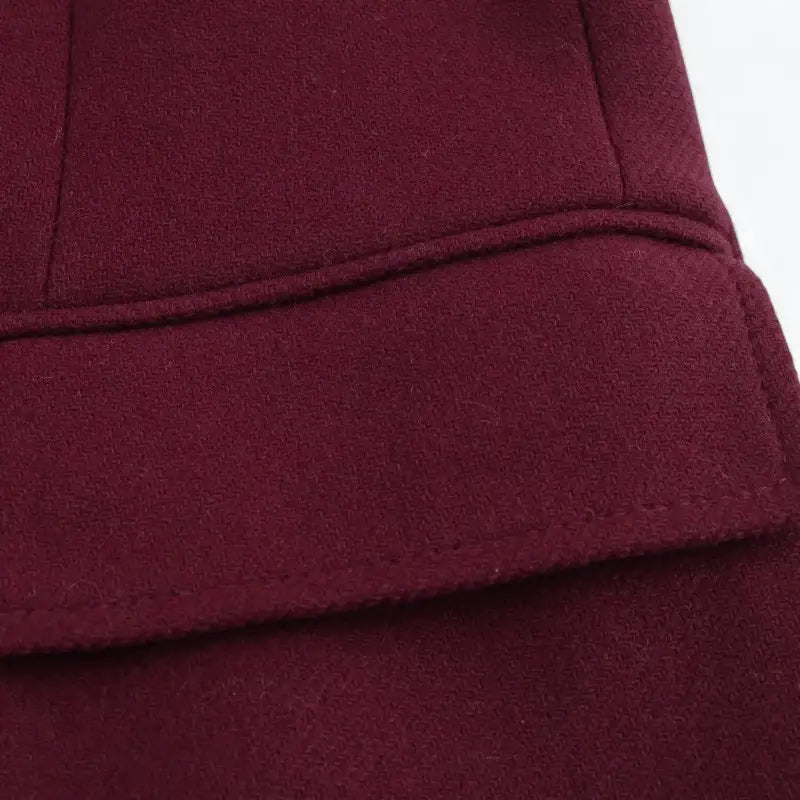 Sobretudo Feminino Longo Vermelho Eleanor