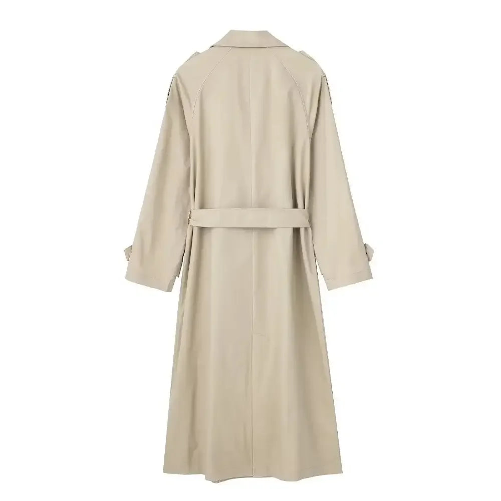 Trench Coat Feminino Bege Eloise - ZARIF, vista traseira