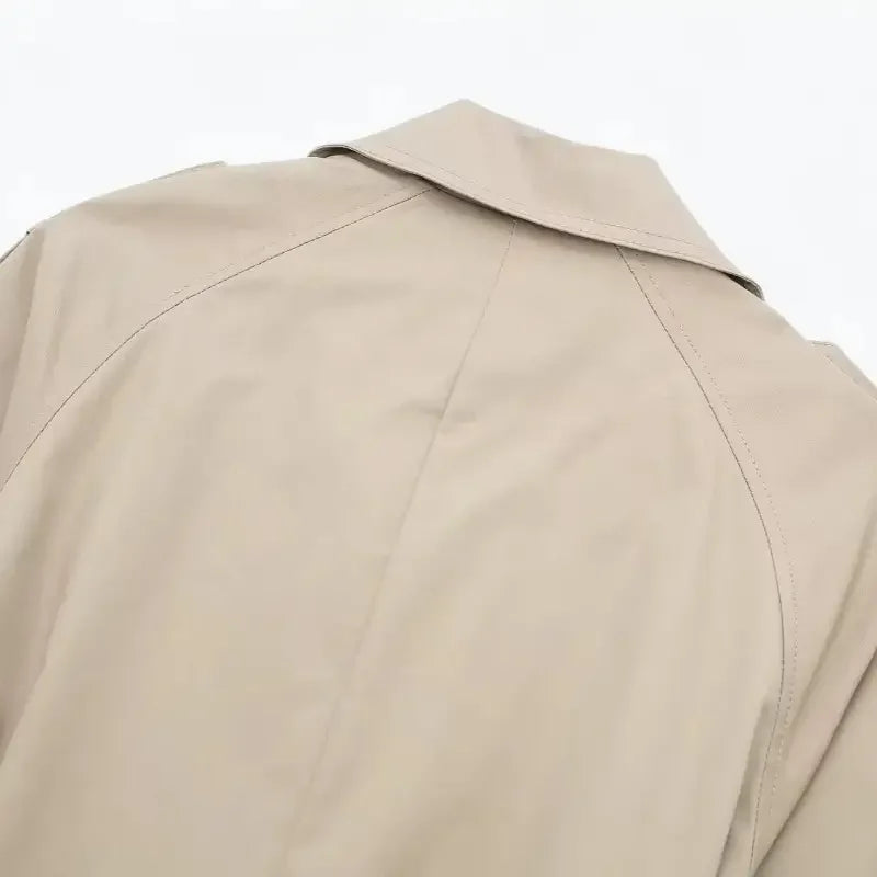 Trench Coat Feminino Bege Eloise - ZARIF, zoom na parte superior traseira