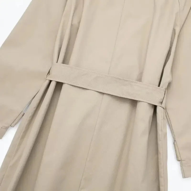 Trench Coat Feminino Bege Eloise - ZARIF, zoom na parte de trás da amarração