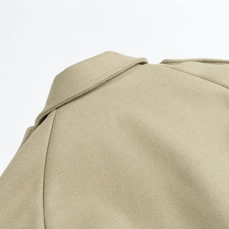 Trench Coat Feminino Longo Caquí Stella - ZARIF, zoom na parte traseira superior