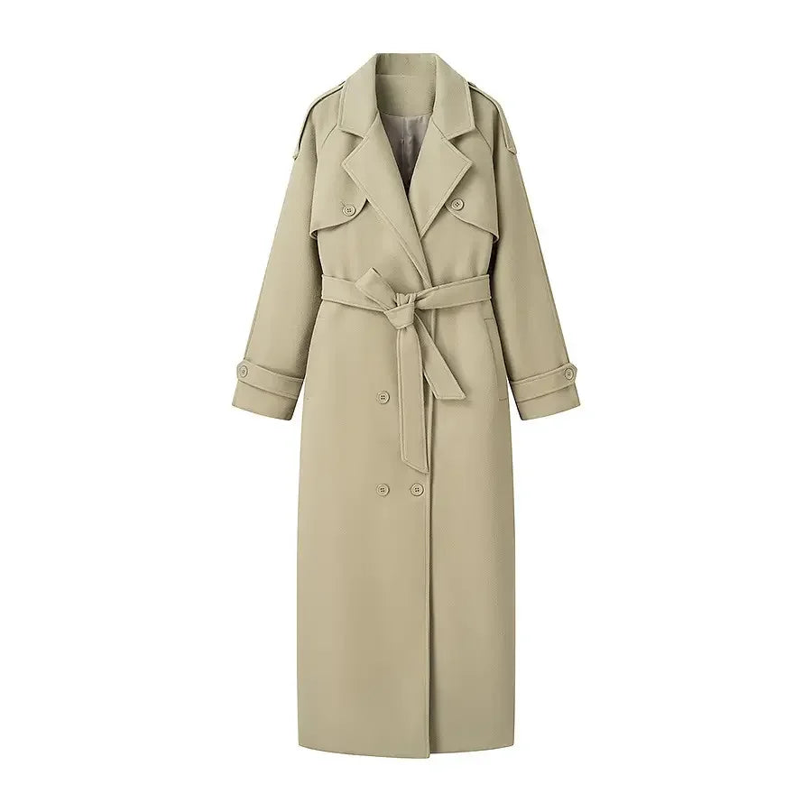 Trench Coat Feminino Longo Caquí Stella - ZARIF