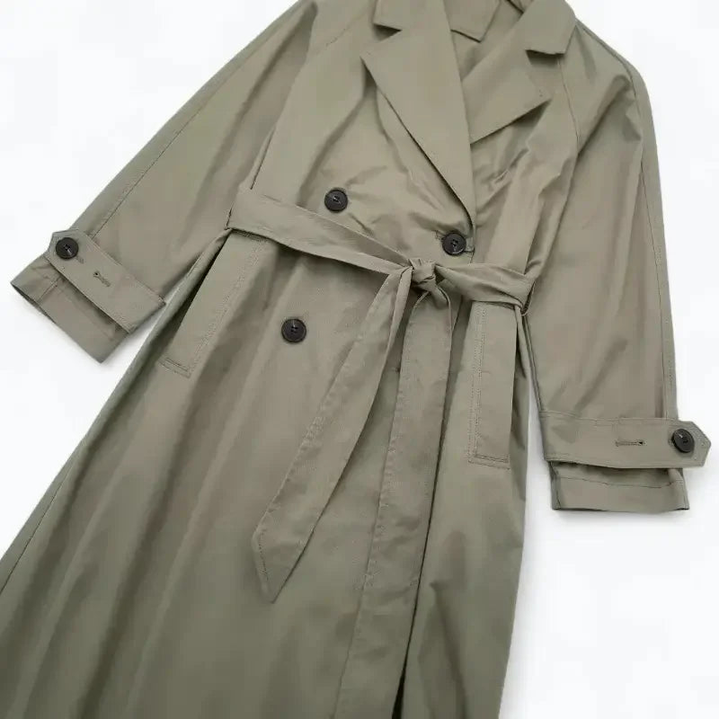 Trench Coat Feminino Verde Eloise - ZARIF, zoom na parte inferior frontal